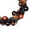 18'' Unlit Orange Spiders and Ornaments Halloween Wreath